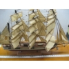 Image 4 : LG. WOODEN SAILING SHIP W/ GLASS COVER