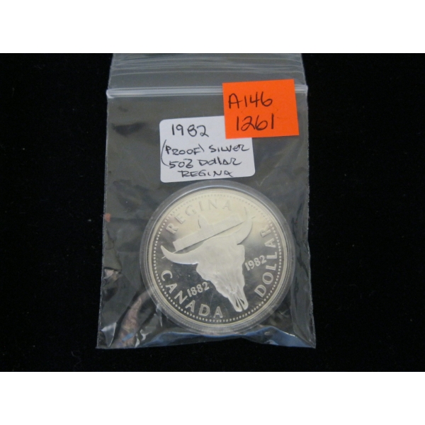 1982 (PROOF) 50% SILVER $1 COIN