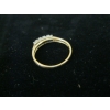 Image 4 : LADIES 14KT BAND W/5 SMALL DIAMONDS, SZ 6 1/4
