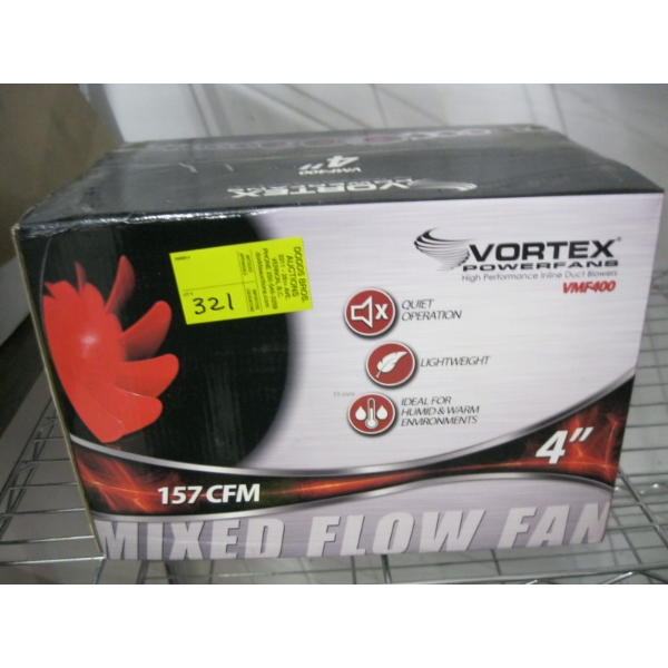 NEW 4" 157CFM FLOW FAN