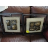 Image 1 : 2 DECORATIVE METAL FRAMED WALL HANGINGS