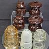 Image 6 : CP RAIL CPR, DOMINION & VARIOUS GLASS CERAMIC INSULATORS, 7PCS