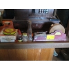 Image 1 : MISC. TAPE DISPENSER, TAPE, BOTTLES, ETC.