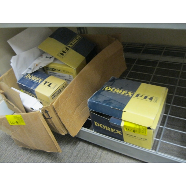 COMMERCIAL DOOR HARDWARE, 2 NEW HANDLE SETS, ETC.