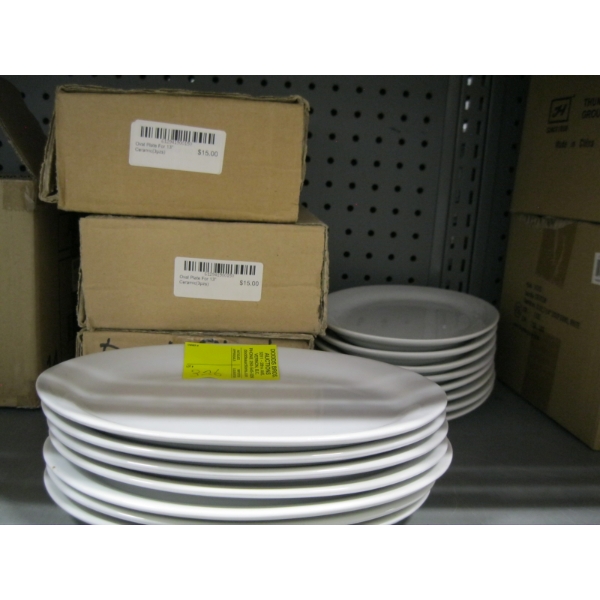 33 - 13" OVAL CERAMIC PLATES