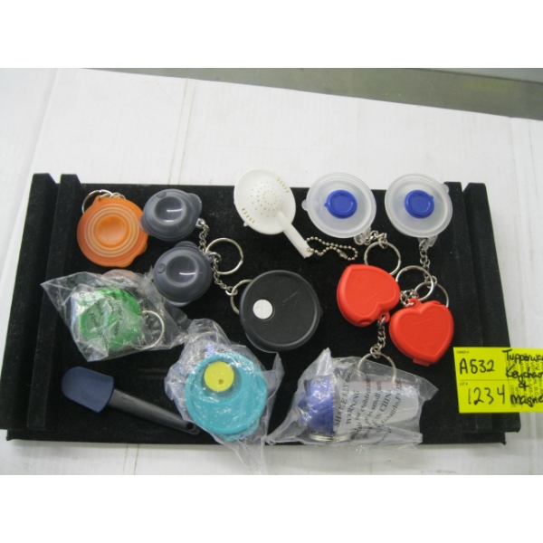 TUPPERWARE KEYCHAINS & MAGNETS