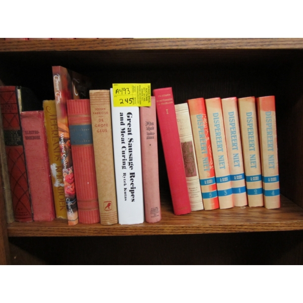 SHELF OF COLLECTABLE BOOKS