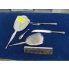 Image 1 : STERLING SILVER HANDLED PIECES - BIRKS MIRROR & BRUSH SET