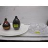 Image 2 : LG. PLATTER, GLASS DISHES & 2 VASES