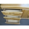 Image 13 : OAK BEDROOM SUITE - MIRRORED DRESSER, HIGHBOY CHEST OF DRAWERS, HEADBOARD & 2 DRAWER NIGHTSTAND