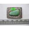 Image 1 : TURQUOISE & SILVER BELT BUCKLE