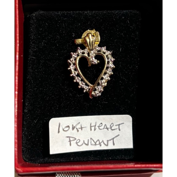 10KT HEART PENDANT