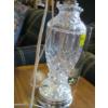 Image 2 : LG GLASS VASE & A CRYSTAL BASE LAMP
