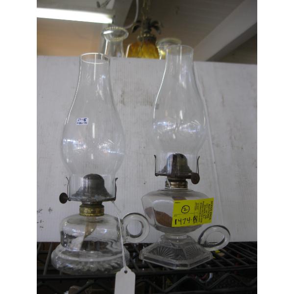 2 OIL FINGER LAMPS