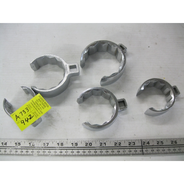 5 SNAP ON CROWFOOT WRENCHES