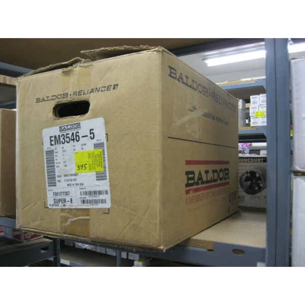 BALDOR 3 PHASE SINGLE HP MOTOR IN BOX