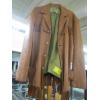 Image 1 : UNIQUE CUSTOM MADE LEATHER COAT W/FRINGE, SZ LG.