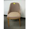 Image 1 : RED TINGE WOOD FRAMED DINING CHAIR