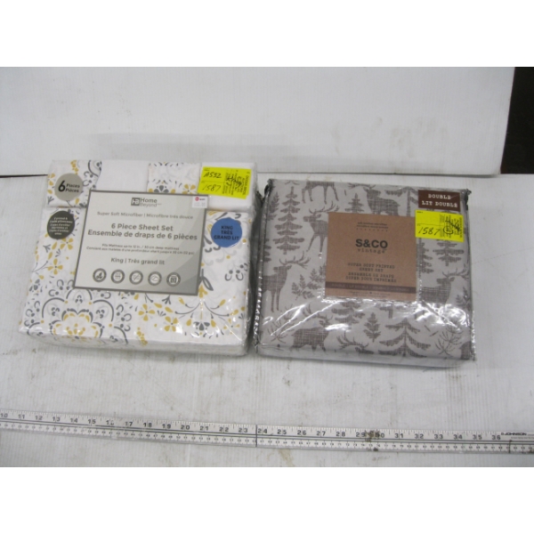 DOUBLE SHEET SET & A KING SIZE SHEET SET