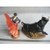Image 2 : BULL & BULLFIGHTER FIGURINES