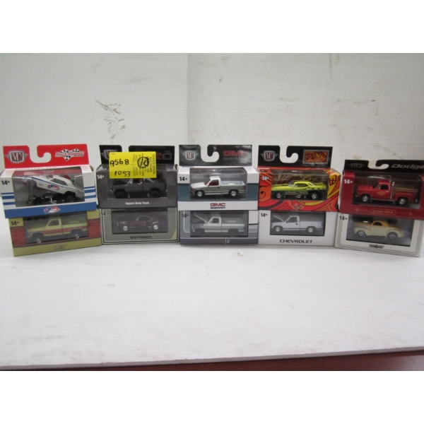 10 SM. DIECAST TRUCKS & CARS
