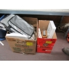 Image 7 : 2 BOXES OF MISC. UTENSILS, PROCTOR SILEX WAFFLE MAKER, ETC.