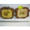 Image 2 : MISC. DECOUPAGE PICTURES, FRAMED PLATE, ETC.
