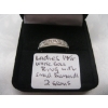 Image 5 : LADIES 14KT WHITE GOLD RING W/SM. DIAMONDS, 2G, SZ 4