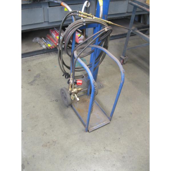 WELDER'S CART W/OXY ACETYLENE TORCH & GAUGES