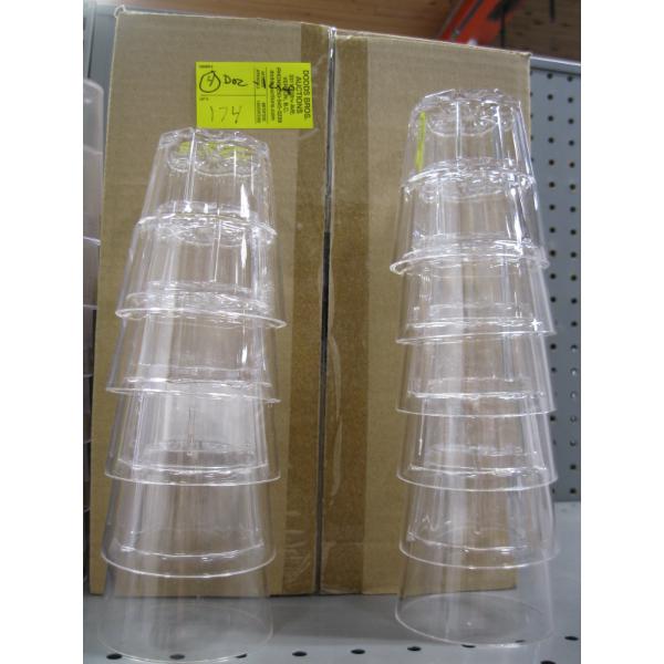 4 DOZEN MINUS 1 PLASTIC TUMBLERS