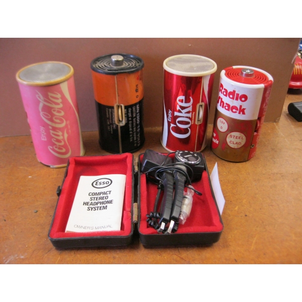 4 RADIOS & PAIR OF RADIO HEADPHONES