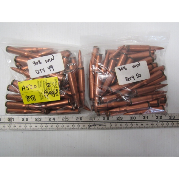 1 BAG OF 50, 1 BAG OF 49 WINCHESTER CARTRIDGES