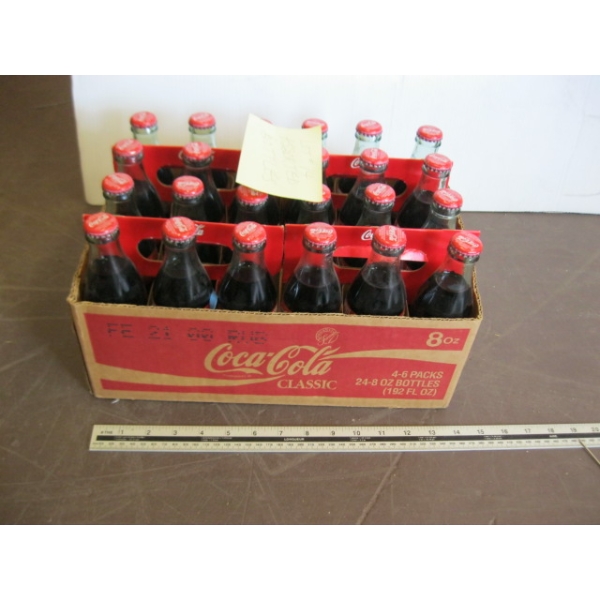 2 FLATS OF ASST. FULL COKE BOTTLES