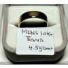 Image 1 : MEN'S 10KT BAND, 4.5G, SZ 9.5