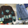 Image 1 : WOOL SWEATER & A JEAN SHIRT, SZ M