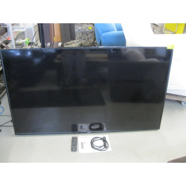 65" TOSHIBA TV W/REMOTE - NO STAND