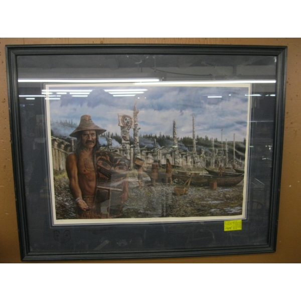 SIGNED PRINT BY JUSTINAN "COPPER WELCOME" 