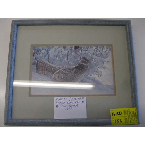 ROBERT BATEMAN PRINT "EARLY SNOWFALL"