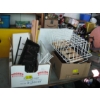 Image 1 : 2 BOXES OF SHELVING, COAT HANGERS, ETC.