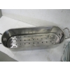 Image 1 : STAINLESS STEEL LONG NARROW PAN & 3 GLASS BAKING PANS & COLLECTOR PLATES