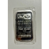 Image 1 : 1 OZ. JOHNSON MATTHEY .999 SILVER BAR (TAX EXEMPT)