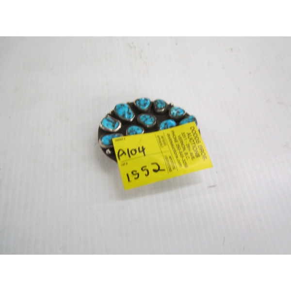 NAVAJO BELT BUCKLE - SIGNED HOFFMAN