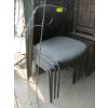 Image 1 : 4 BLACK STACKING CHAIRS