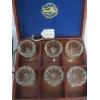 Image 3 : CASED BOX W/6 GLASS EGG CUPS & GLASS SERVING TRAY