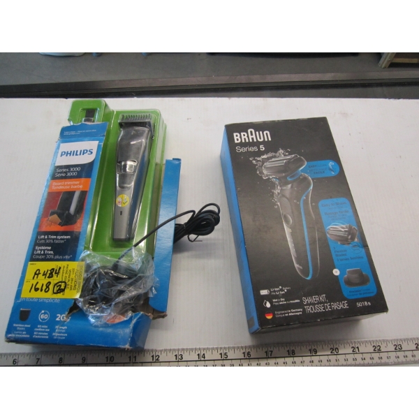 BRAUN SHAVER & A PHILLIPS SHAVER