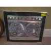 Image 1 : FRAMED PRINT OF WORLD GLOBE