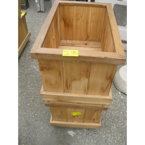 2 WOODEN PLANTER BOXES
