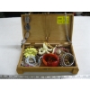 Image 1 : WOODEN BOX W/ASST. FASHION JEWELLERY
