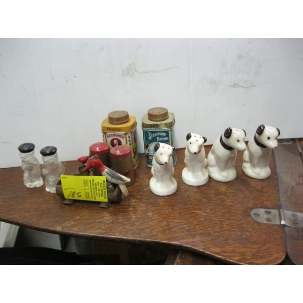 S&P SHAKERS & A TOOTHPICK DISPENSER