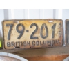 Image 3 : 3 BC LICENCE PLATES, 1947, 1949 & 1950
